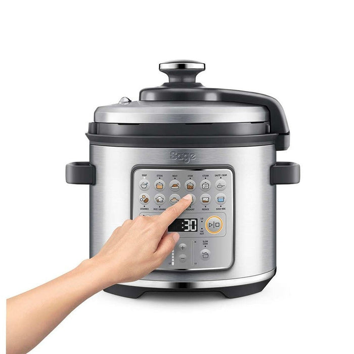 Sage The Fast Slow Go Multi Cooker Brushed Stainless Steel | SPR680BSS2GUK1 Sage Pressure Cooker Euronics Ireland