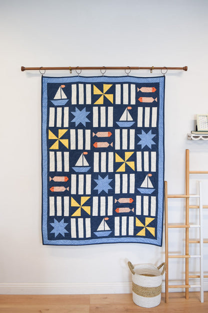 Sailboat Throw Quilt (Downloadable Pattern)