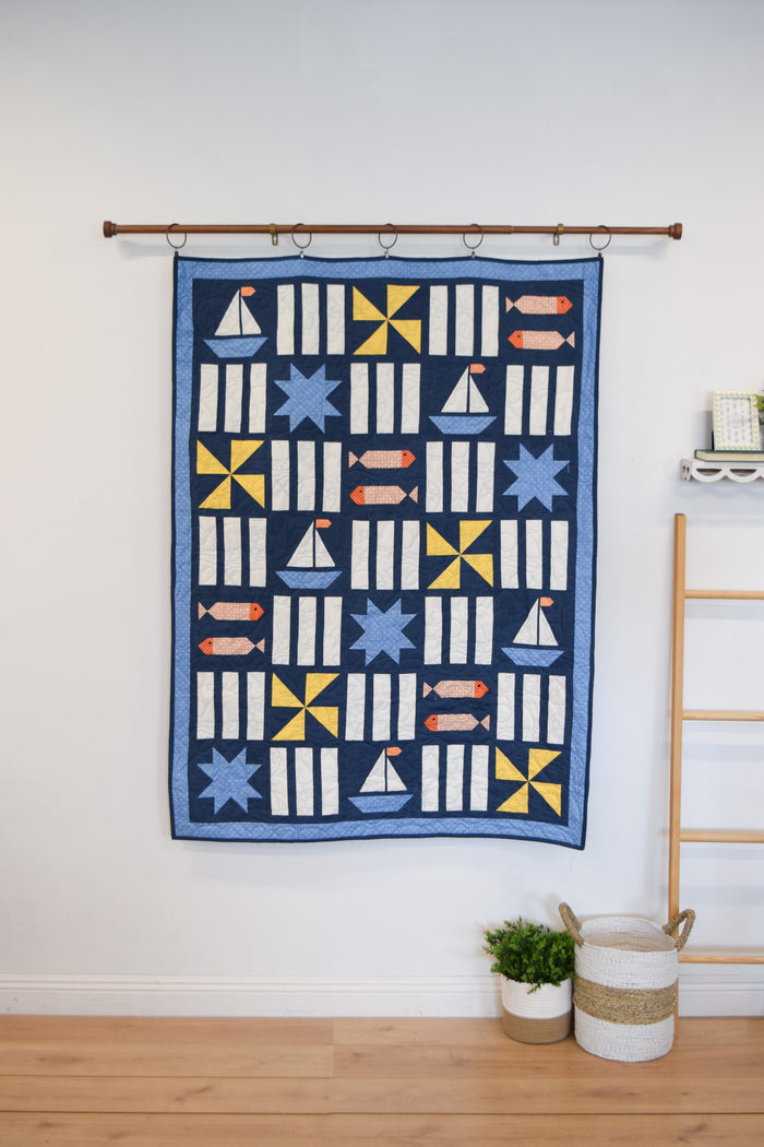 Sailboat Throw Quilt (Downloadable Pattern)