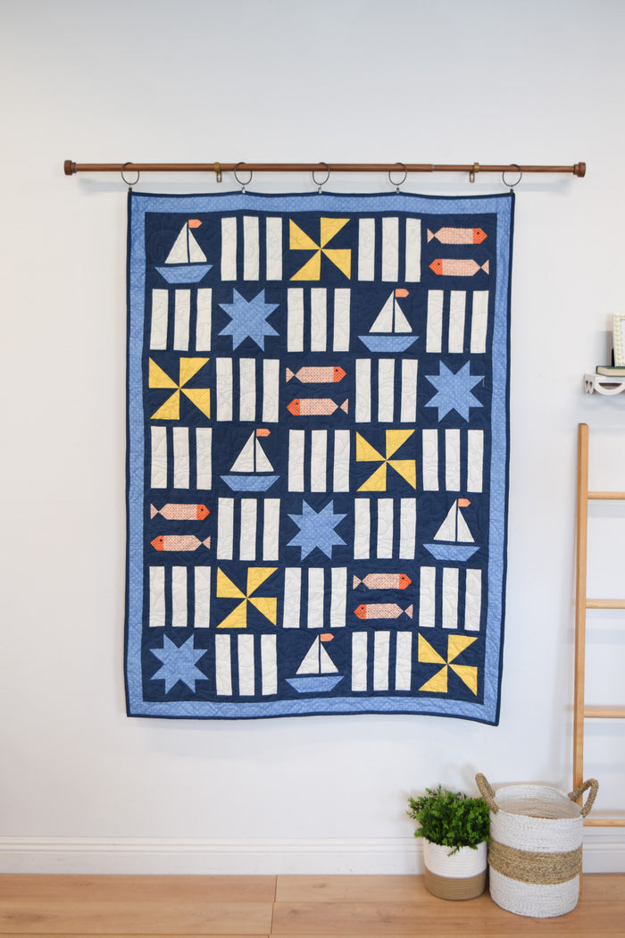 Sailboat Throw Quilt (Downloadable Pattern)