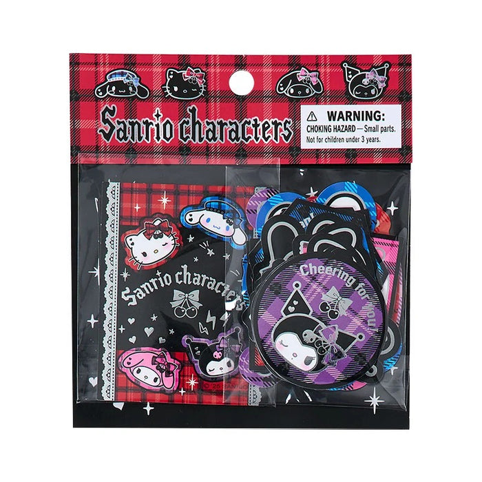 Sanrio Characters 28-pc Sticker Pack (Rock ’n’ Check Series) Stationery Japan Original