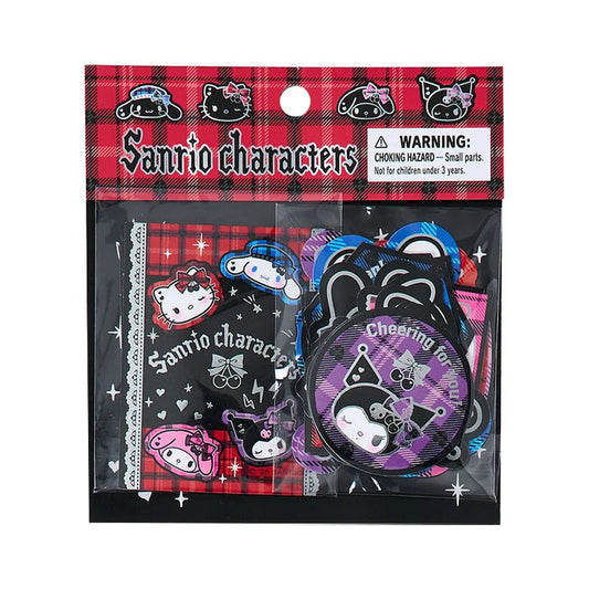Sanrio Characters 28-pc Sticker Pack (Rock ’n’ Check Series) Stationery Japan Original