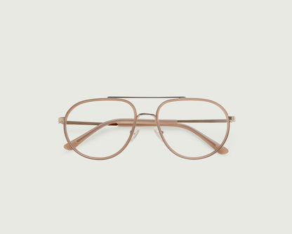 Toasted Peach::Santiago Eyeglasses pilot nude metal top