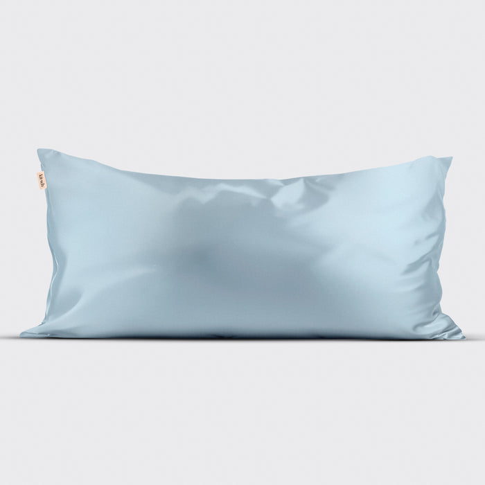 KITSCH Haze Blue King Satin Pillowcase