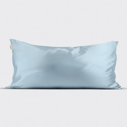 KITSCH Haze Blue King Satin Pillowcase