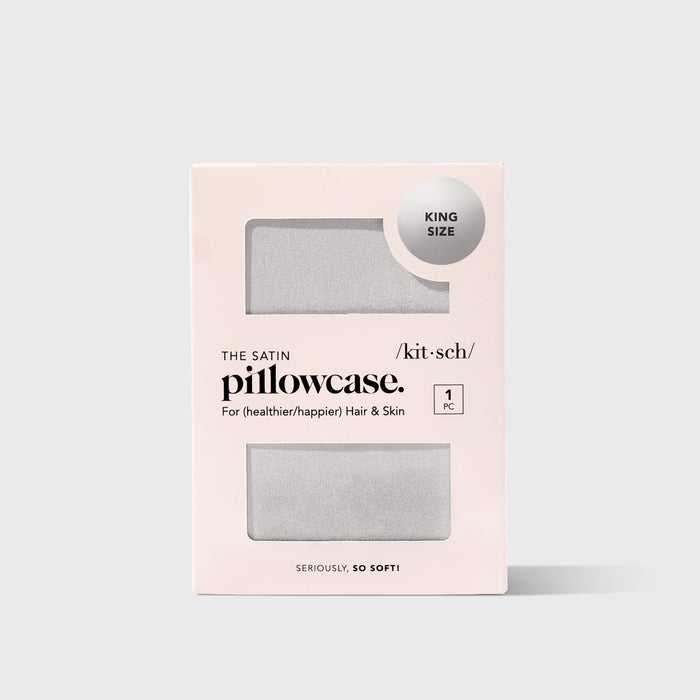 KITSCH Silver King Satin Pillowcase — packaging