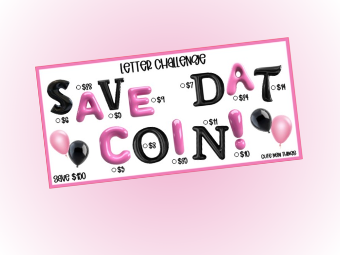 Save Dat Coin | Savings Insert or Cash Envelope | 150