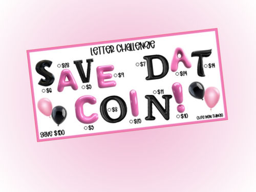 Save Dat Coin | Savings Insert or Cash Envelope | 150