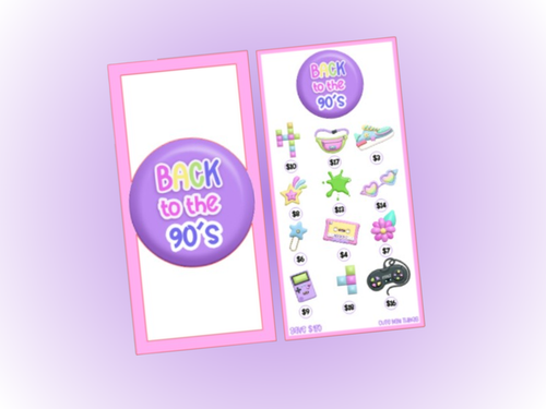 Savings Insert & Envelope Bundle | Back to the 90s