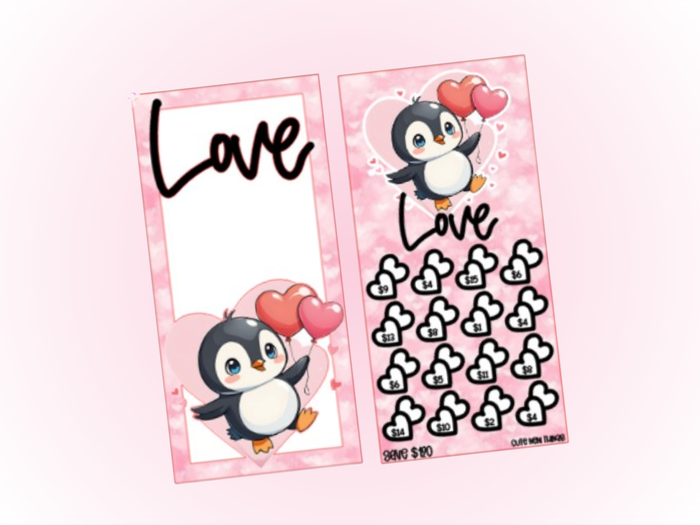Savings Insert & Envelope Bundle | Penguin Love