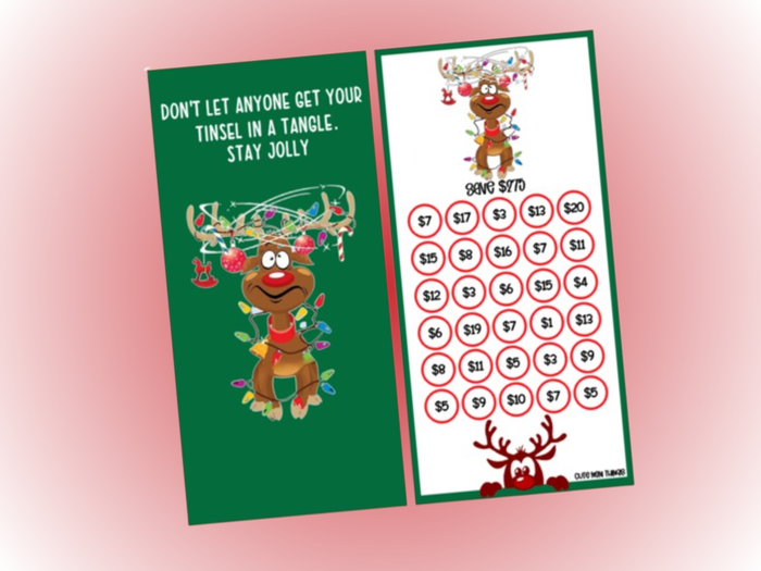 Savings Insert & Envelope Bundle | Reindeer
