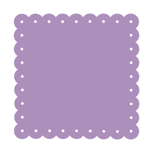 Scalloped Memo Board 18.5" - Matte Lavender