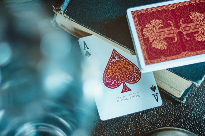 Scarlet Philtre Playing Cards by Riffle Shuffle Playing Card Company