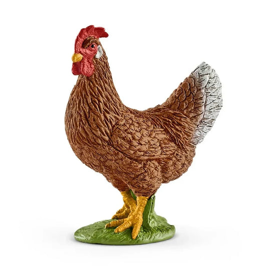 Schleich Farm World Hen Toy Figure