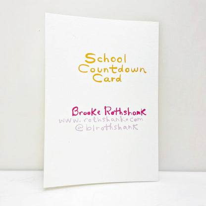 School Countdown Card