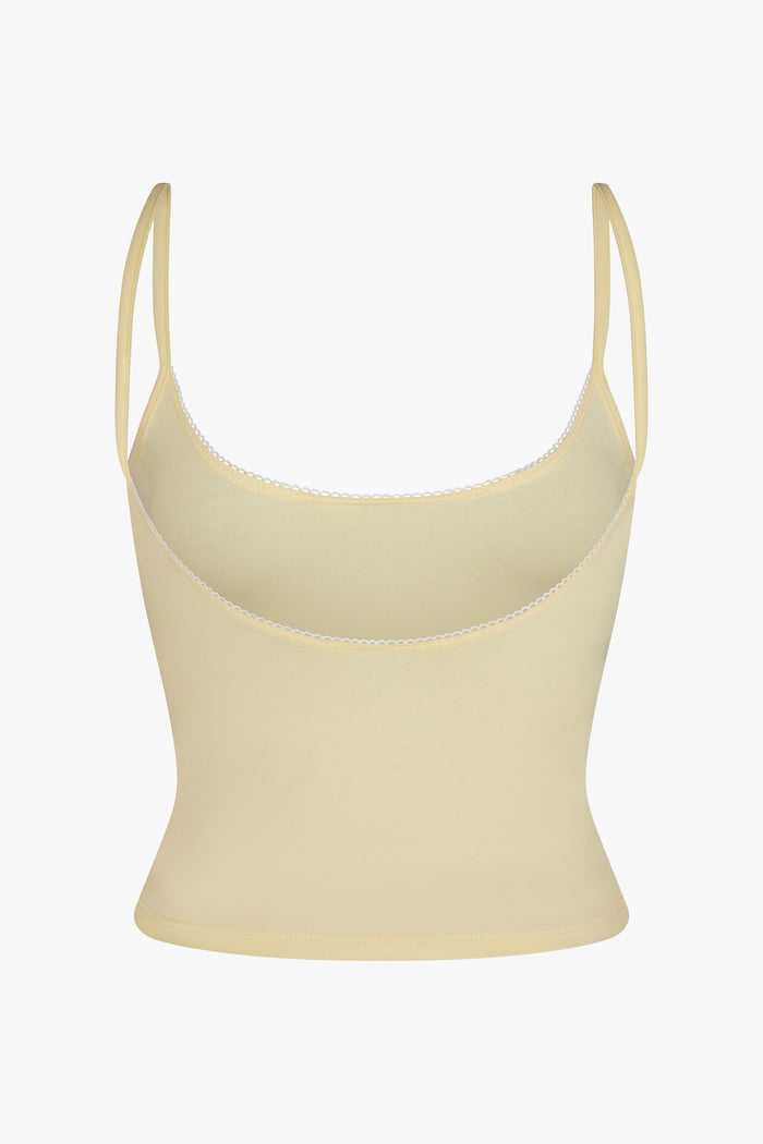 SCOOP BACK CAMI IN BUTTER
