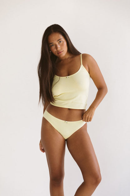 SCOOP BACK CAMI IN BUTTER