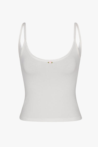 SCOOP BACK CAMI IN CLOUD
