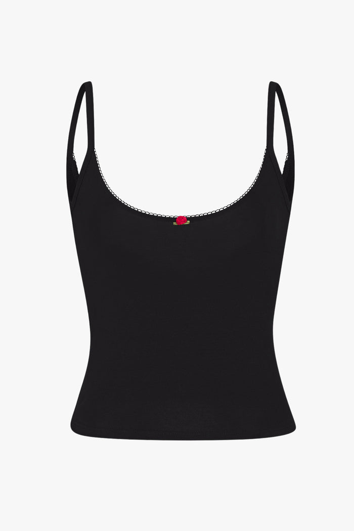 SCOOP BACK CAMI IN ONYX