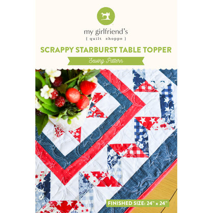 Scrappy Starburst Table Topper (Downloadable Pattern)