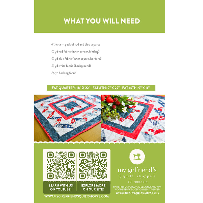 Scrappy Starburst Table Topper (Downloadable Pattern)