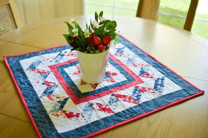 Scrappy Starburst Table Topper (Downloadable Pattern)
