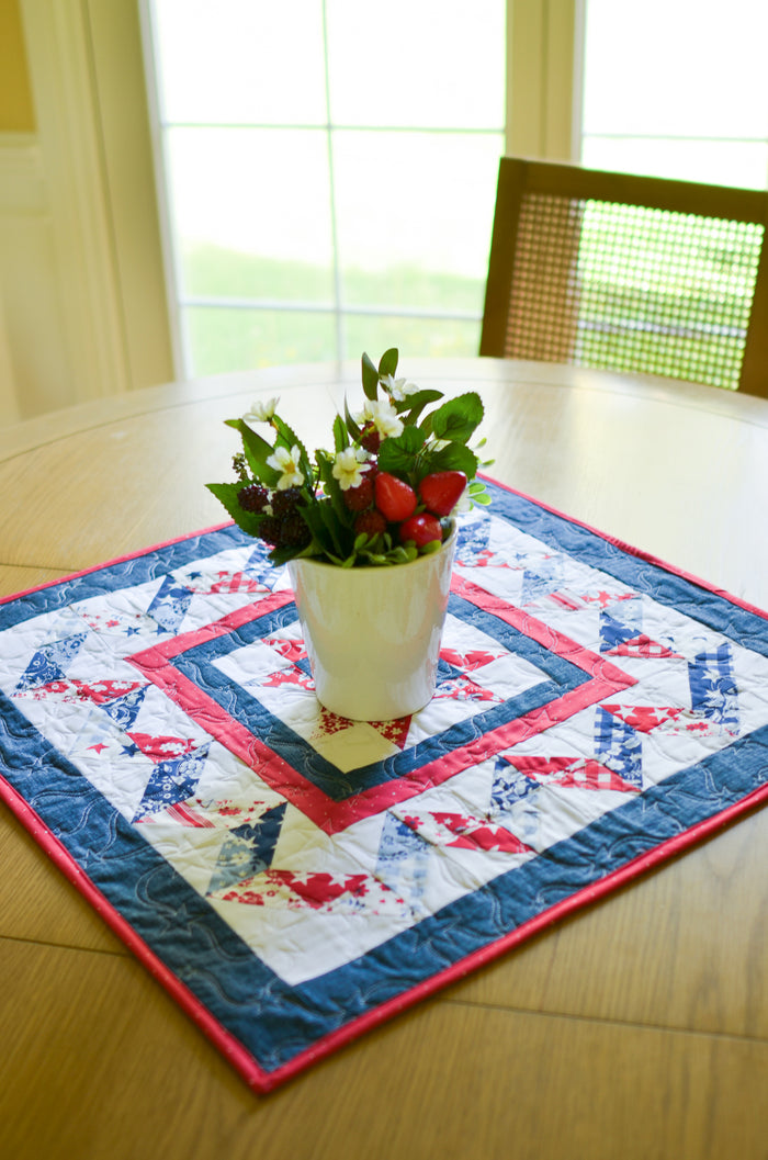 Scrappy Starburst Table Topper (Downloadable Pattern)