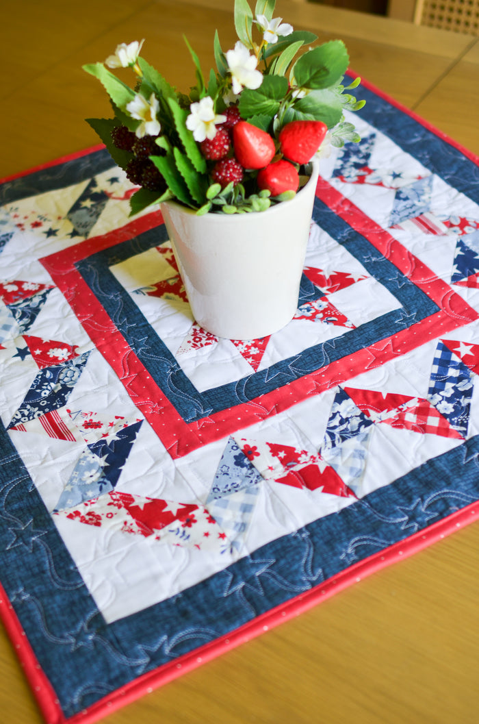 Scrappy Starburst Table Topper (Downloadable Pattern)