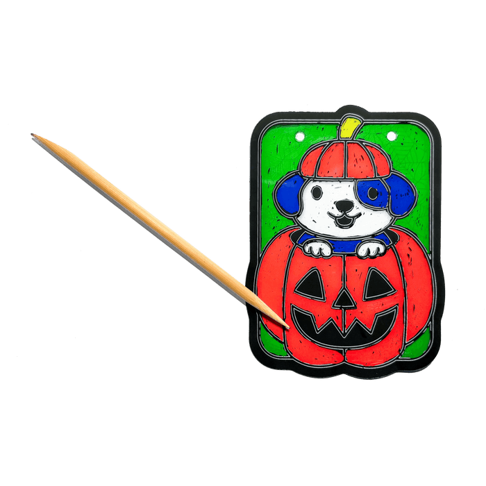 Scratch & Scribble Mini Window Banner Kit - Boo Buddies - 6 Cards