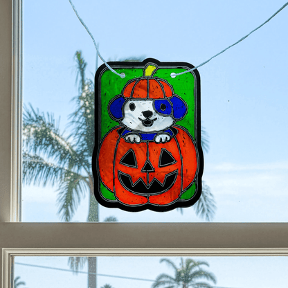 Scratch & Scribble Mini Window Banner Kit - Boo Buddies - 6 Cards