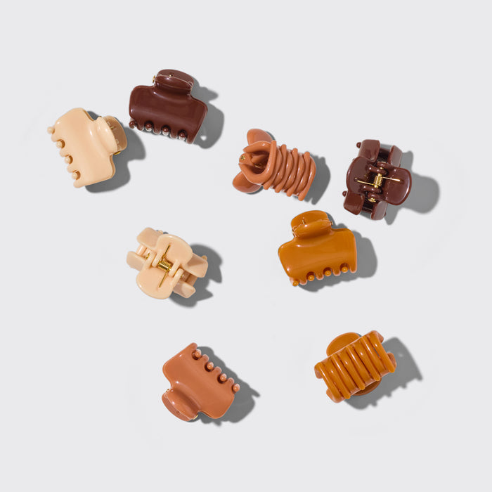 KITSCH Sedona Mini Cloud Claw Clips 8pc — product flat lay