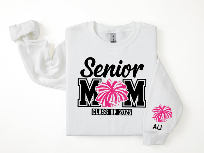 Senior Mom Personalized Cheer Sweatshirt