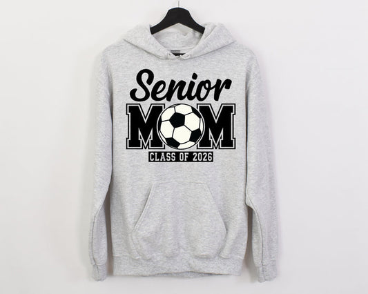 Senior Mom Personalized Soccer Hoodie Sweatshirt