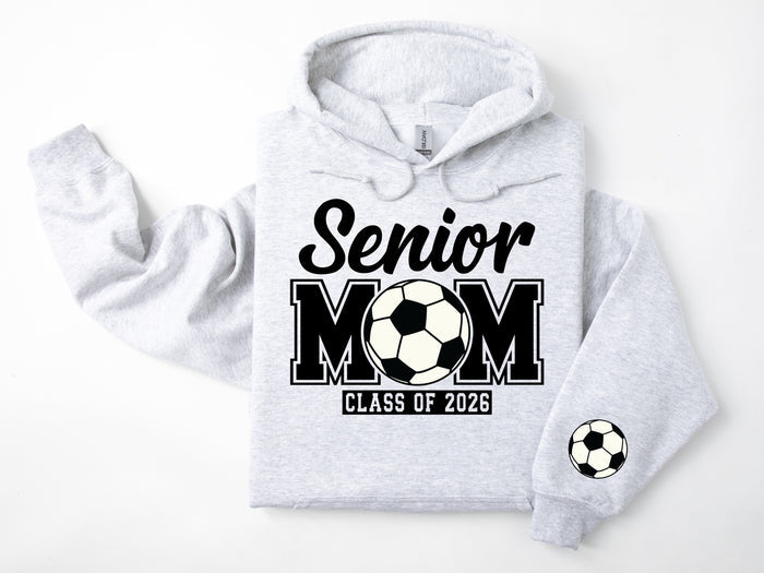 Senior Mom Personalized Soccer Hoodie Sweatshirt