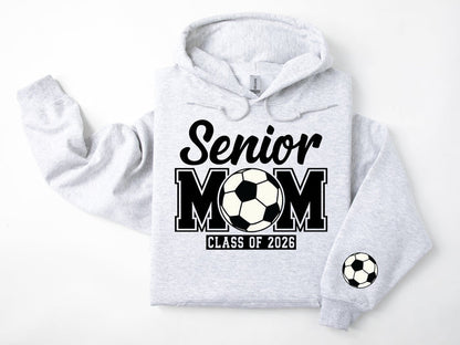 Senior Mom Personalized Soccer Hoodie Sweatshirt