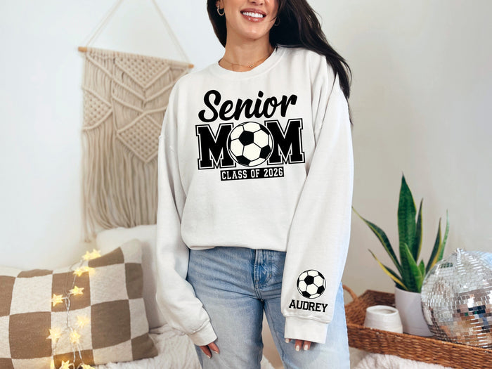 Senior Mom Personalized Soccer Sweatshirt