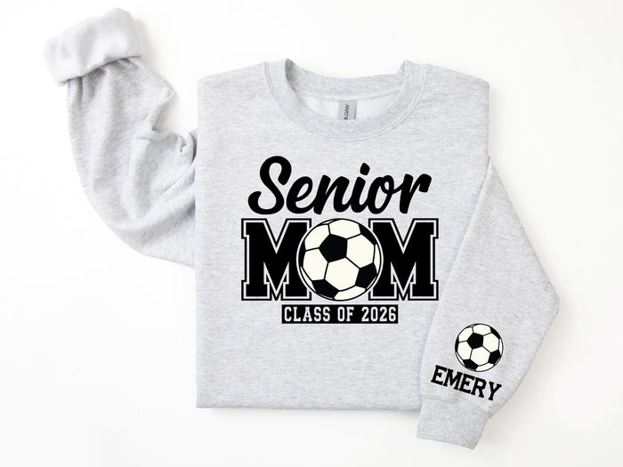 Senior Mom Personalized Soccer Sweatshirt