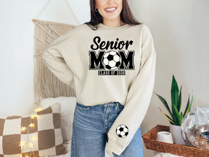 Senior Mom Personalized Soccer Sweatshirt
