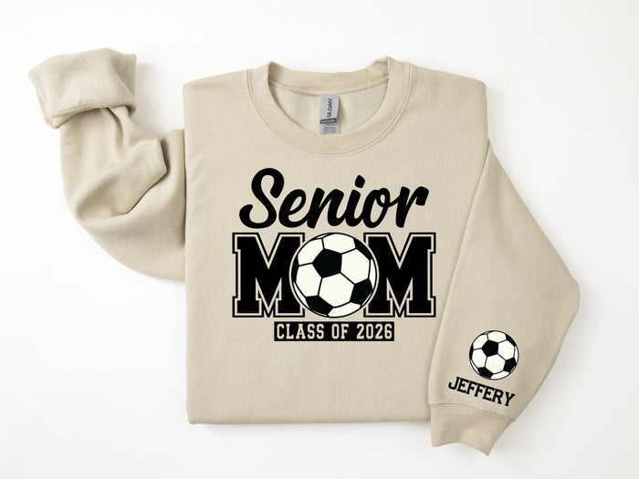Senior Mom Personalized Soccer Sweatshirt