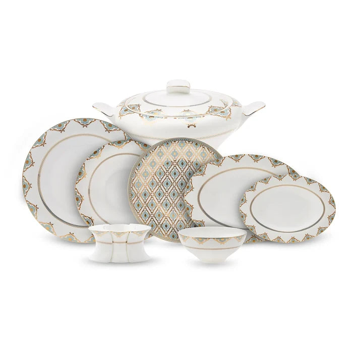 Service de table Karaca Fine Pearl Extra Dorothy pour 12 personnes, 62 pièces