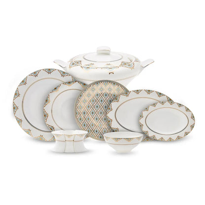 Service de table Karaca Fine Pearl Extra Dorothy pour 12 personnes, 62 pièces