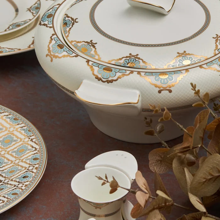 Service de table Karaca Fine Pearl Extra Dorothy pour 12 personnes, 62 pièces