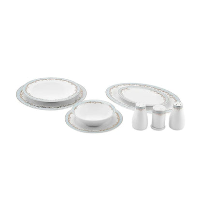 Service de table Karaca Rocco pour 12 personnes, 56 pièces, New Generation Bone
