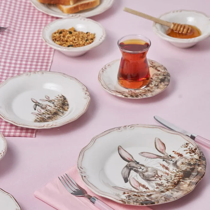 Service Petit Déjeuner Karaca Bunny pour 4 personnes, 12 pièces