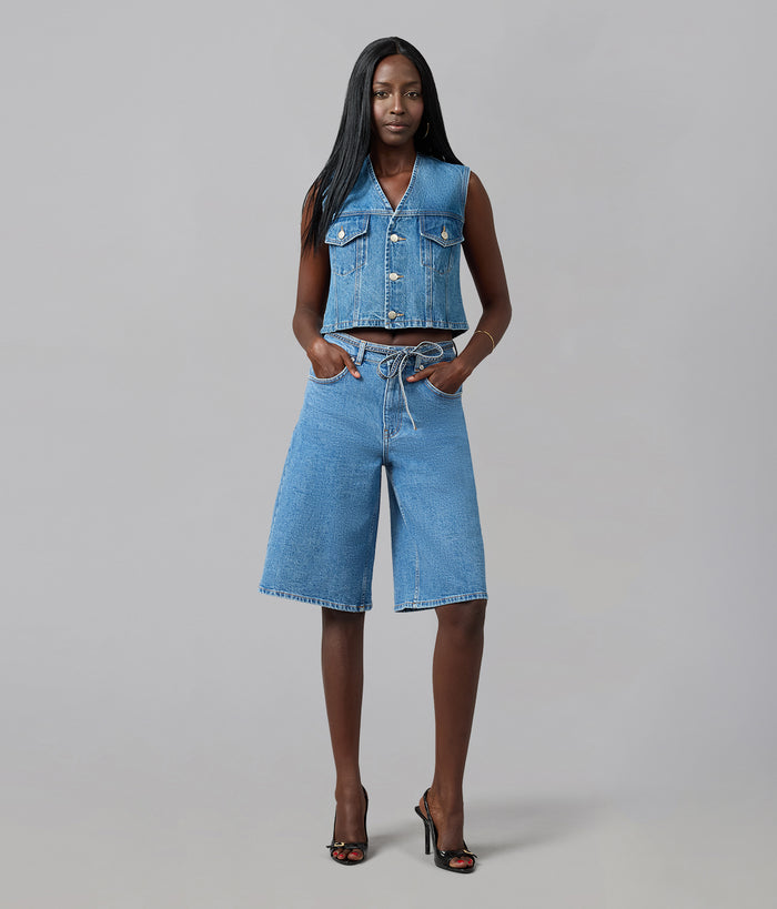 SEVILLE-VN High Rise Gaucho Shorts