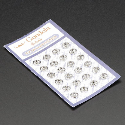 Sewable Snaps - 5mm Diameter - Card of 24 by Adafruit - The Pi Hut