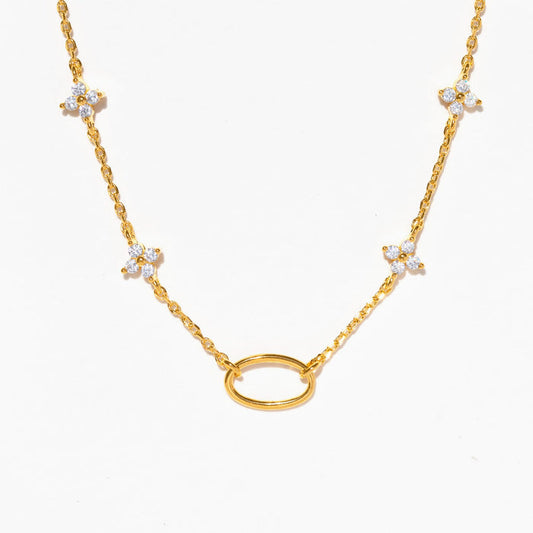 Shimmer Blossom Necklace for Charms
