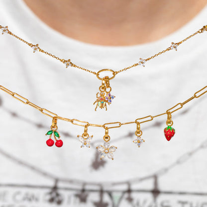 Shimmer Blossom Necklace for Charms