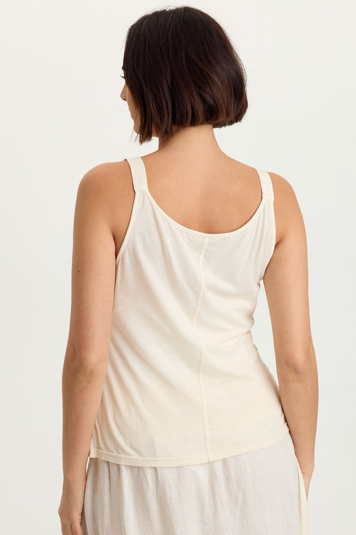 XCVI Shire Jersey-Lined Crochet Tank