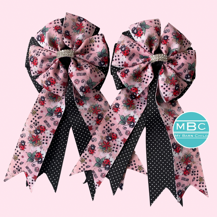 🤩 Show Bows: Ladybugs Little Lady